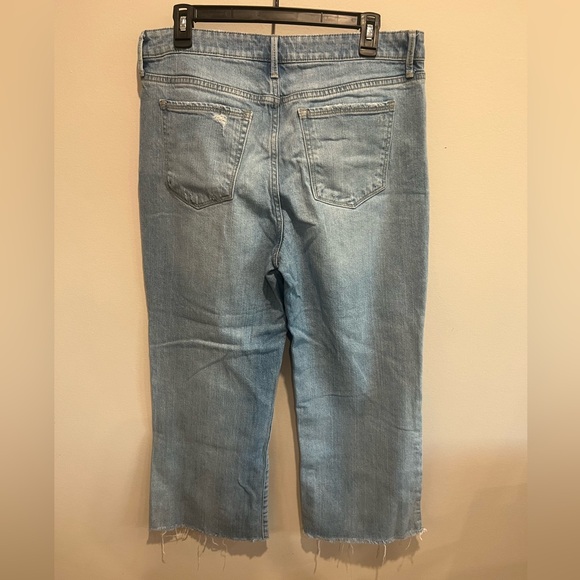 Sam Edelman Blue Wide Leg Crop Jeans size 32 - Picture 5 of 9